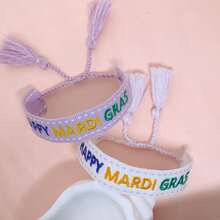 1pc Wristband, Suitable As Festival, Holiday, Family, Friend Gift, Party, Parade Accessory