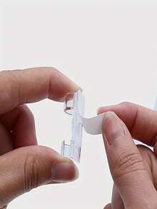 20/40/100pcs Self-Adhesive Cable Clips, Transparent Sticky Cable Organizer Clips, Wire Fastener For TV, Laptop, Desktop, Home & Office - Transparent - View 8