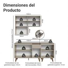 Cocina Integral Completa Modular Madesa Nice 180cm Crema - Beis - Ver 3