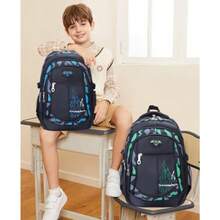 Camouflage Print Boys Backpack For School Camouflage School Bags Backpacks For Boys B-Backpack-Yellow - Style B - Grey - View 7
