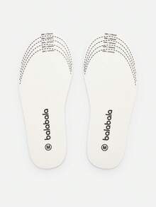 Balabala Kids Antibacterial Latex Insoles - Trimmable Soft Breathable Shoe Inserts For Toddlers - White - View 1