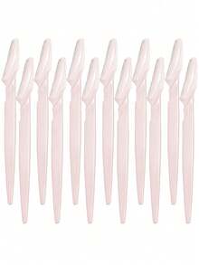 20件套浅粉色眉毛修剪器和剃须刀套装，眉毛修剪器和剃须刀，去角质和脱毛工具，身体脱毛修剪器和面部及眉毛剃须刀套装，长柄刀片带精密保护盖，化妆，价格实惠，房间装饰，梳妆台，旅行，卧室，化妆配件，眉毛剃刀，便宜，化妆品，化妆工具，特价，礼物，女士礼物，情人节礼物，赠品，旅行，便宜货，旅行必备 - 淺粉色 - 查看 4