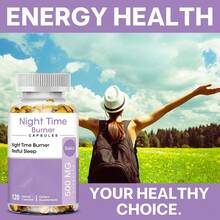 Daitea Nighttime Fat Burning Dietary Supplement - Contains White Kidney Bean And Green Tea - Supports Healthy Sleep - 120 Capsules - 1 Bottle - 查看 9