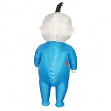 成人COS充气服装，男女通用，可爱卡通设计，快速充气，节日派对表演道具，宽松舒适，防漏气 - 彩色 - 查看 5