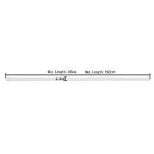 Extendable Spring Telescopic Shower Curtain Rail Bathroom Window Curtain Pole Rod 105-190cm Heavy Load - White - View 3