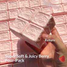Bestselling Super Soft Raspberry Squishy Toy, Slow Rebound Wet Soft Mud Stress Relief - Perfect Gift - Birthday Gift - Valentine's Day Gift - Gift - Multicolor - View 5