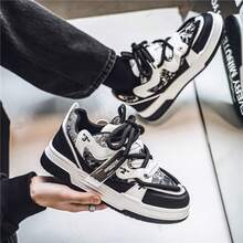 New Soft Sole Comfortable Casual Sports Shoes For Women - Black and White - View 1