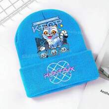 魔法猎人儿童针织帽，可爱卡通印花针织帽，男女通用 - 彩色 - 查看 6