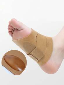 足弓支撑，硅胶材质，交叉绑带足垫，男女通用，可水洗 - 黑色 - 查看 6