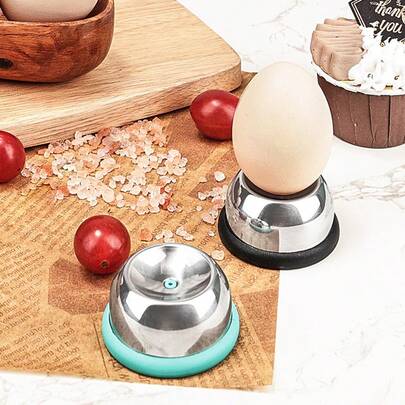 1 st äggvisp i rostfritt stål lämplig för äggläggning, kraftig äggvisp, med en stadig bas och vass stift, kan ge goda hårdkokta ägg, rostfri och lätt att skala äggvisp, litet köksverktyg