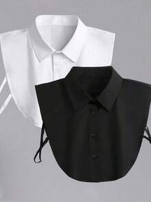 2pcs Simple Versatile Shirt Collar Inserts, Suitable For Everyday Wear - Multicolor - View 9