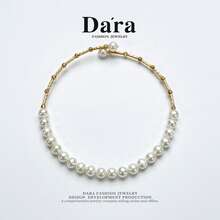 Da'ra 1pc S925 Silver 4-5mm Cultured Pearl Adjustable Bracelet, Suitable For Women's Daily Wear - White - View 5