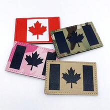 Iron-On Canada Flag Patch With Hook & Loop Fastener - Durable, Easy Attach Tactical Applique For Sewing And Knitting Supplies - Multicolor - View 5