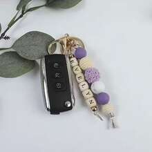 1 pieza Llavero personalizado con nombre, Dije personalizado para bolso, Regalo para días festivos/Día de San Valentín para seres queridos - llavero - Ver 7