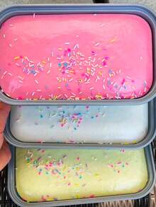 1个慢回弹软萌蛋糕捏捏乐玩具，减压解压神器，适合儿童、学生、上班族 - 卡通造型，超柔软慢回弹材质，回弹减压，便携式桌面摆件，节日、生日完美礼物 - 彩色 - 查看 4