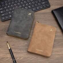 1pc PU Leather Travel Passport Holder, RFID Blocking Multifunctional Portable Passport Cover Document Organizer Wallet With Zipper Design And Multiple Card Slots - Multicolor - View 11