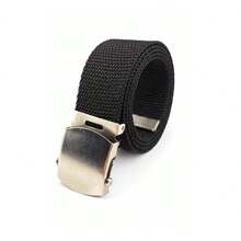 Men's Wide Belt, Nylon, Casual, Polyester, Metal Buckle, Canvas, Military, Tactical 2026 - màu đen - Xem 6