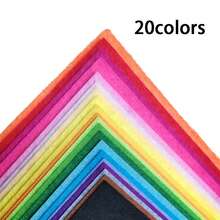 Colorful Felt Set, Sheets For Crafts, Macaron Color Felt Fabric Sheets, 1mm Thick Various Sizes, Multiple Colors Felt Squares DIY Handcraft Sewing Squares Patchwork Nonwoven For Crafts Sewing DIY Patchwork - Multicolor - View 18
