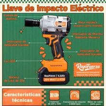 Llave De Impacto 2 Batería 1/2" Inalámbrica Eléctrica 600n.m,Incluye Juego Completo De Accesorios,Motor brushless - Naranja - Ver 3