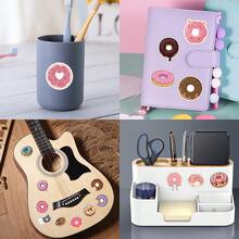55 Pieces Of Donut Stickers Featuring Cartoon Designs, Suitable For Use On Water Bottles, Laptops, Mobile Phones, Scrapbooks, Diaries, Card Making, And DIY Handicrafts. - Multicolor - View 9