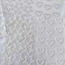 星形和心形珍珠水晶贴纸、钻石贴纸、自粘贴纸、亚克力贴纸、手工贴纸、女孩贴纸、生日礼物、情人节心形贴纸。适用于手工艺品、文具、水瓶、书籍、电脑等。 - 彩色 - 查看 3