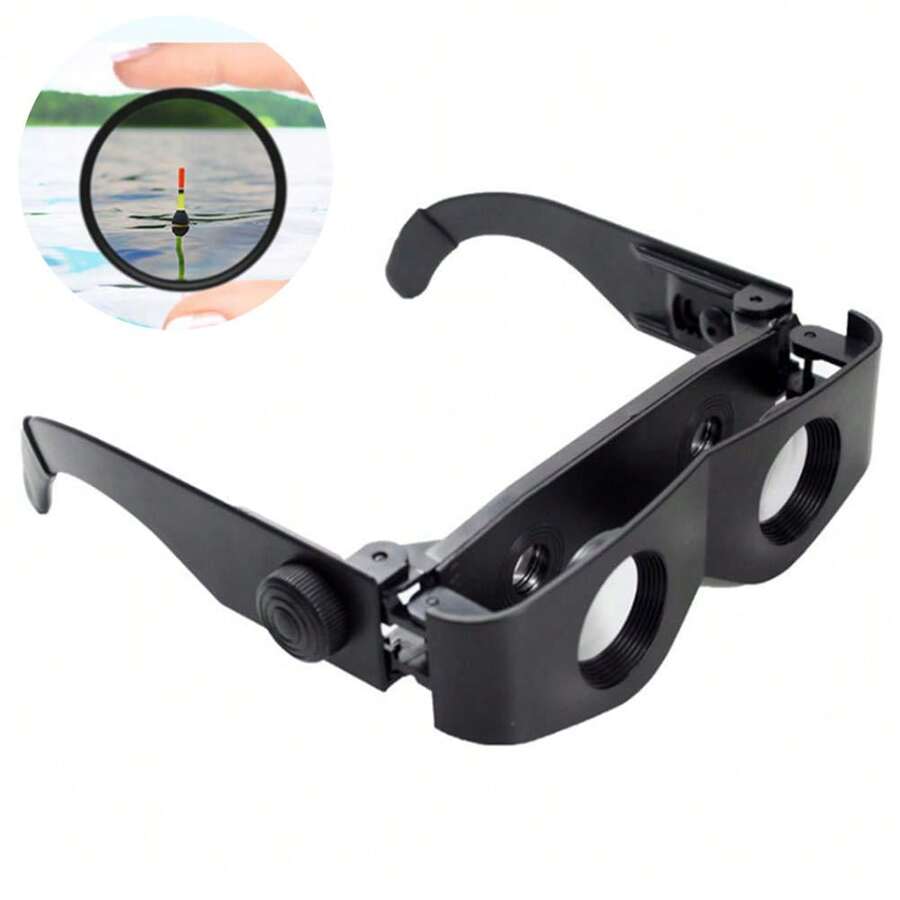 Fishing Glasses With Adjustable Focus And Telescopic Monocular | HD Magnifying Floating Viewer For Close-Up Fish Observation | Foldable And Portable Glasses For Fishing, Outdoor Observation, And Travel