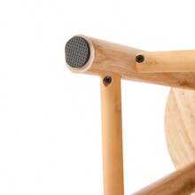 Solid Wood Step Stool Small Round Seat Kitchen Living Room Hallway Shoe Stool Footrest Footstool - Natural - View 9