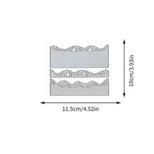 Creative Waves Cutting Dies, DIY Scrapbooking Album And Embossing Stencil, Greeting Card Making Tool, Card Paper Cutting Crafts ,Gift Card Making Template Die Cuts. - Silver - View 7