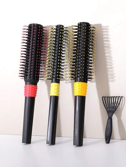 This Cylindrical Hair Brush Features Soft Nylon Bristles For Smooth Curling Effect, And An ABS Non-Slip Handle. It Is An Ideal Choice For Blow-Drying And Creating Voluminous Hairstyles. Suitable For Straight, Wavy, Curly, And Color-Treated Hair.