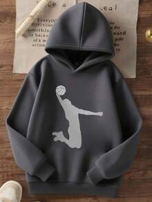 Bộ 3 áo nỉ có mũ in họa tiết dành cho bé trai tuổi teen, áo dài tay dày dặn giữ nhiệt, thích hợp cho học sinh, mùa thu/đông. - Nhiều màu - Xem 2