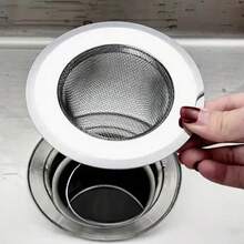 1 cái lưới lọc bồn rửa bằng thép không gỉ cao cấp - Chống gỉ, dễ vệ sinh, bền, dùng để giữ tóc và rác thải trong bồn rửa nhà bếp và phòng tắm. - Nhiều màu - Xem 4