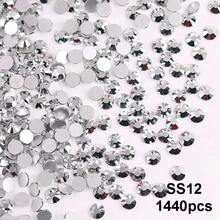 SS6 2MM-SS30 6.4MM, 7 Sizes, Non-Hot Fix, Adhesive Round Flat Bottom Glass Crystal Rhinestones, Multi-Color Crystal Gemstone Jewelry Beads DIY Glass Stone Diamond Design Accessories, Glitter Nail Art Stickers Decoration, Suitable For Phone Cases, Clothes, Bags, Shoes, Crafts - Multicolor - View 53