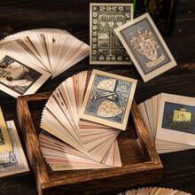 have a good day Giấy thủ công chủ đề cổ điển 50 tờ/gói, giấy trang trí DIY không keo dính, quà tặng ngày lễ, đồ dùng làm tranh ghép thủ công, đồ dùng văn phòng phẩm sáng tạo cho sổ lưu niệm cá nhân hóa, đồ dùng học tập. - Nhiều màu - Xem 2