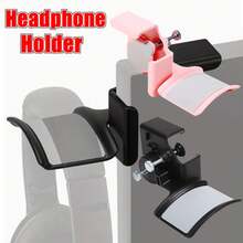 Soporte para Auriculares Gancho de Pared para Monitor de PC Soporte para Auriculares Gancho para Colgar Auriculares Soporte Duradero para Auriculares - Rosa-Tipo A - Ver 8