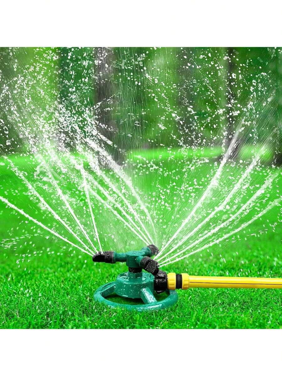 360度旋转草坪洒水器，覆盖面积大，多功能花园洒水器，可用于植物浇水和水上游乐。 - 綠色 - 查看 1