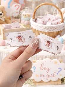 500pcs/Roll Brown Bear Design Raffle Tickets Roll,Babe Shower Party Supplies,Gender Reveal Party Games Activities Props,Event Tickets, Admission Tickets, Lucky Draws,Celebration Tickets,Class Rewards,Birthday Party Games Supplies - Brown Bear - View 3