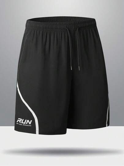 男士夏季休闲跑步训练时尚简约运动短裤