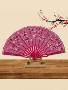 1把D EXCEED女士花卉装饰折叠扇，优雅华丽的手扇——适用于派对、婚礼、舞蹈和家居装饰礼品 - 扇子 - 查看 14