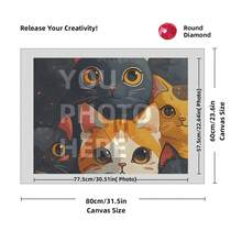 [5D Diamond Painting]Custom Diamond Art Painting Kits For Adults, DIY Personalized Diamond Art Photo Customized Your Own Photos, Painting By Diamond Pictures Kits For Home Decor (For Family),Custom 5D Full Diamond Art Painting Craft - Multicolor - View 23