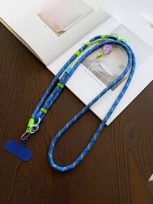 1pc 7mm Smiling Face Adjustable Lanyard, Unisex Outdoor Hiking Multi-Function Halter Phone Holder Compatible With Android And Most Smartphone,Gifts For Mother, Family, Friends, Kids, Birthday, Holiday Phone Chain - Multicolor - View 11