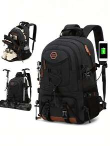 Large Capacity Lightweight Travel Backpack, Business Travel Carry-On Luggage Bag, Hiking Backpack, High School/College Student Backpack, Unisex Multi-Function Backpack - Multicolor - View 8