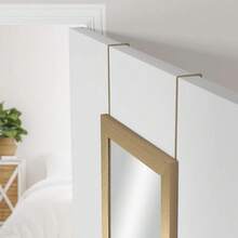 ICUTE- Over-The-Door Rectangular Mirror, Gold, 14" X 50" - 1 - Xem 3