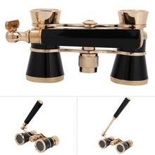 3x25 Tricolor Theater Binoculars (Red, White, Black) | Portable Glasses For Children (Opera And Concert) | Cute Mini Binoculars, Ideal Gift For Children, Shows And Sightseeing While Traveling - Black - View 3