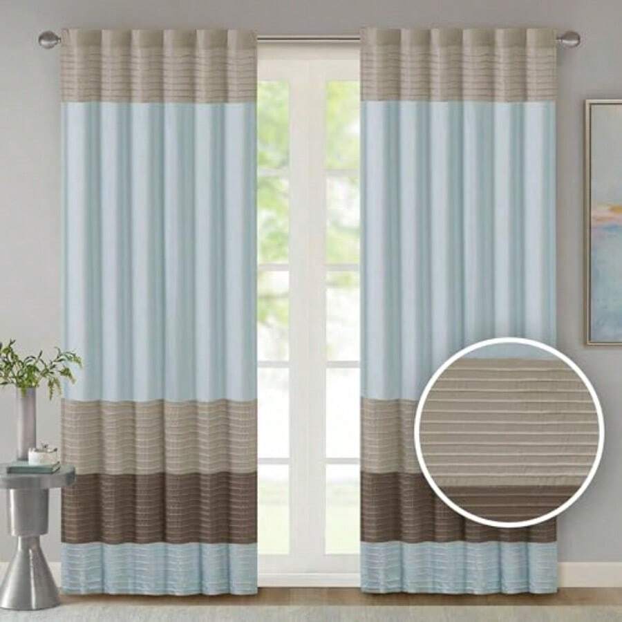Park - Cortina de ventana MP40-2223 azul - Azul - Ver 1