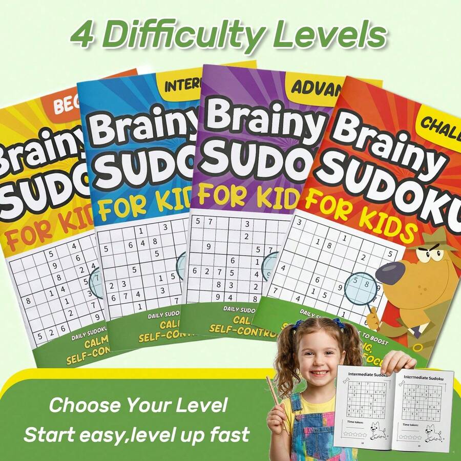 进阶数字逻辑网格练习册，四种技能训练计划（3-6岁、6-9岁、9-12岁、12岁以上），旨在通过简单的书写页面，帮助孩子提高专注力、计划能力和模式识别能力，方便日常练习。 - 益智數獨 - 查看 1