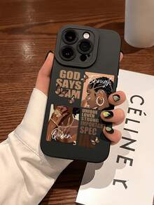 1个复古时尚励志蝴蝶2D图案全包防滑软TPU手机壳，兼容 17、16、15、14、13、12、11 Pro/Pro Max/Plus及其他Galaxy机型，适合作为新年、生日、复活节、情人节、愚人节礼物送给朋友、家人、同事、爱人。 - 黑色 - 查看 2