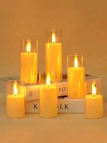 3pcs LED Electronic Flameless Candles, Suitable For Christmas Decoration. Can Be Used As Home Desktop Decor Or Birthday Party Lighting. The Best Gift For Family And Friends! (With/Without Remote Control) - Multicolor - View 9