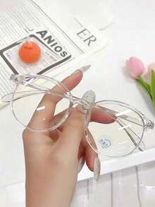 1/2 Pair Unisex Computer Glasses, Anti-Eye Fatigue, Transparent Lenses, Suitable For Women - Multicolor - View 9