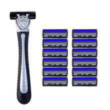 Manual Shaving Razors, 3-Layres Blade Razors, Replacement Razor Blades, Hair Care Tools, Traditional Safety Razors For Smooth Shaving Travel