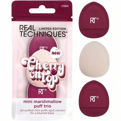 ASDF-Cherry On Top Mini Marshmallow Puff Trio 3 unidades
